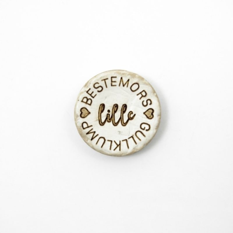 Bestemors lille gullklump knapp