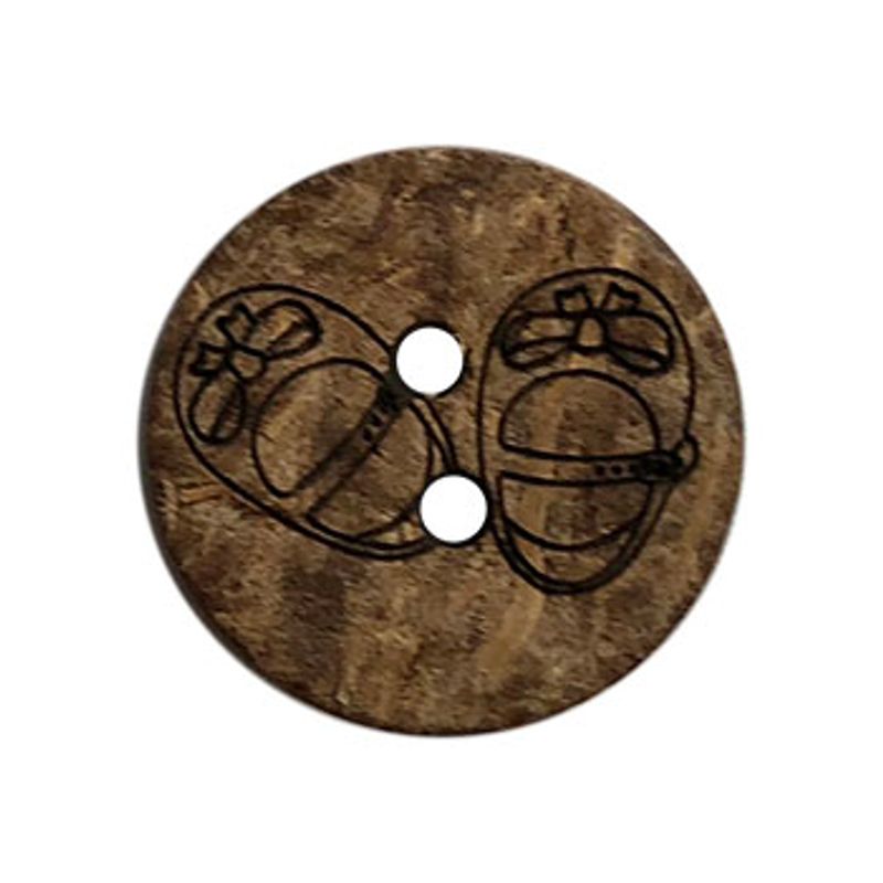 Mørk Kokosknapp med Ballerinasko