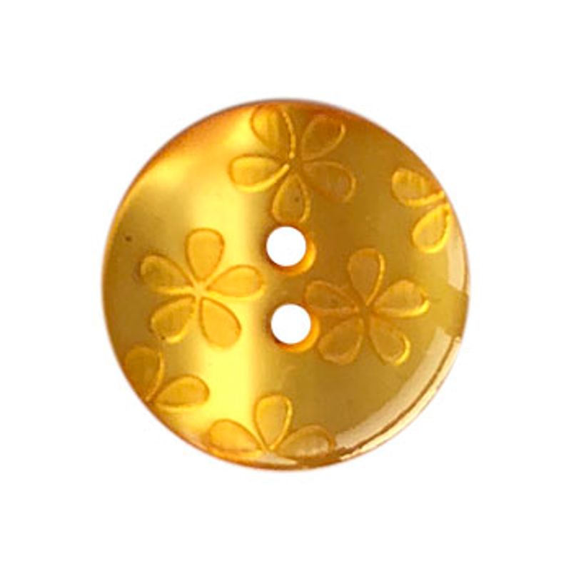 Plastknapp med blomster