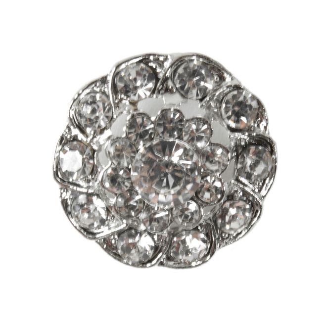 Hovedbilde Knapp med Diamanter/Bling 26mm