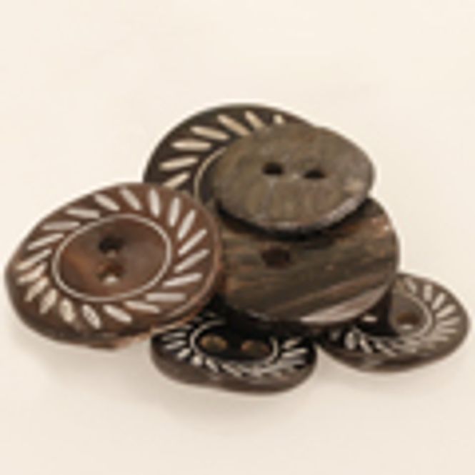 Hovedbilde Drops Skjellknapp m/hull