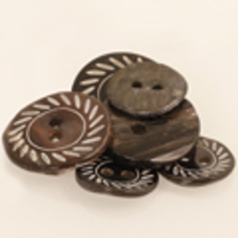 Drops Skjellknapp m/hull