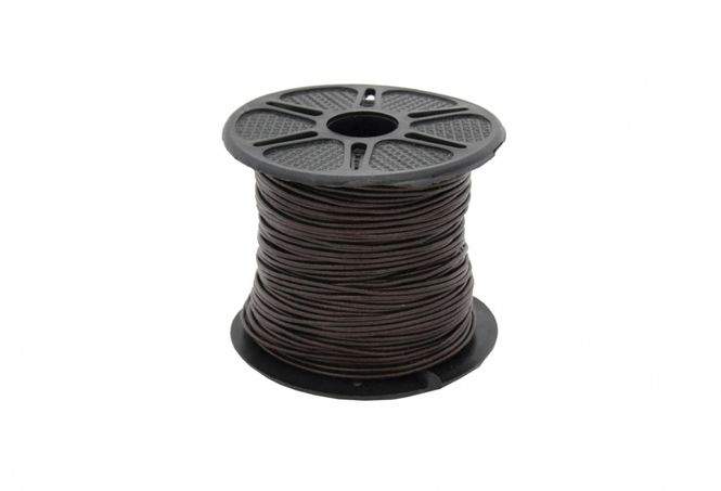 Hovedbilde Tynn Lærsnor 1mm Brun