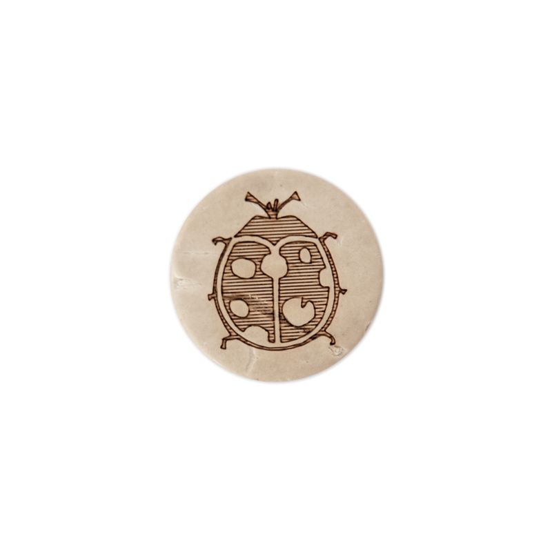 Kokosknapp med marihøne