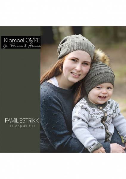 KlompeLOMPE Familiestrikk -oppskriftshefte