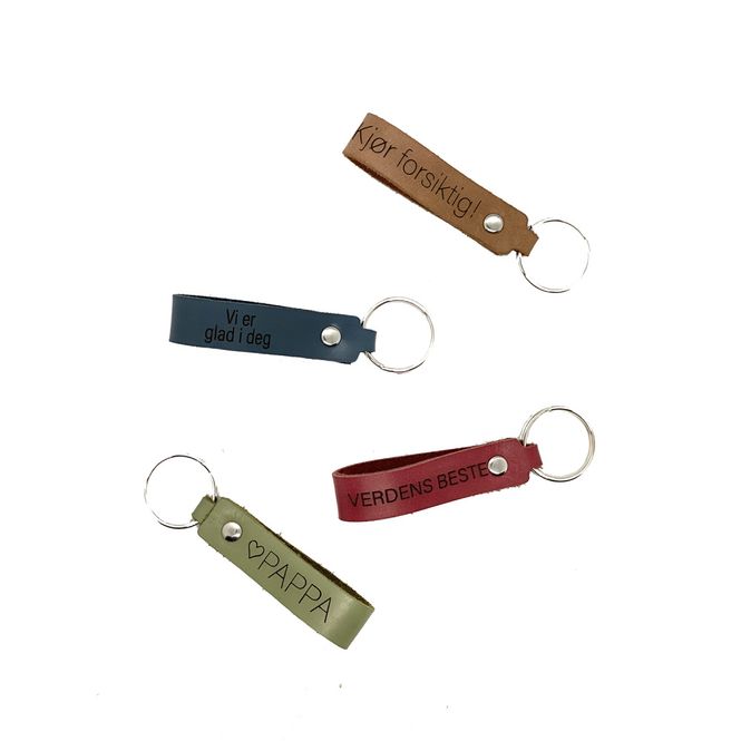 Hovedbilde Nøkkelring med egen tekst