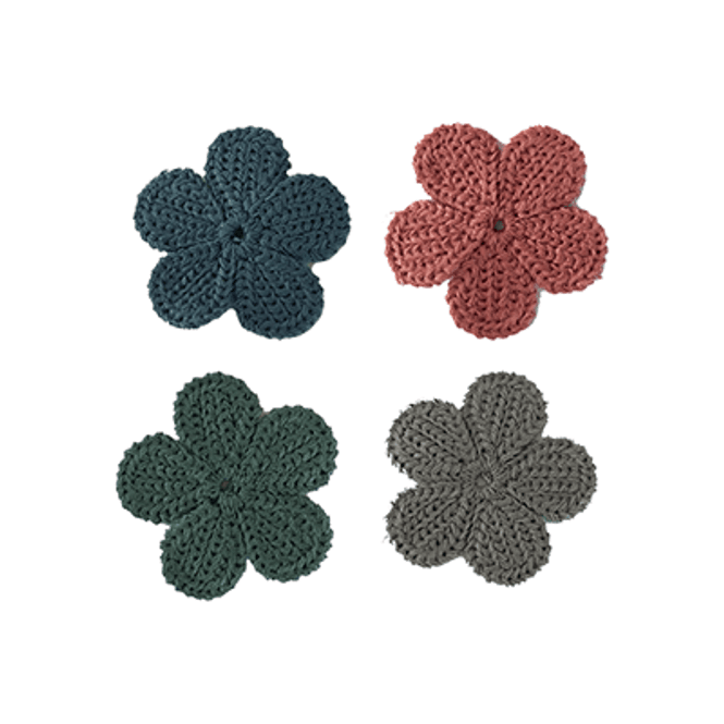 Hovedbilde Dekorlapp Blomst 32mm