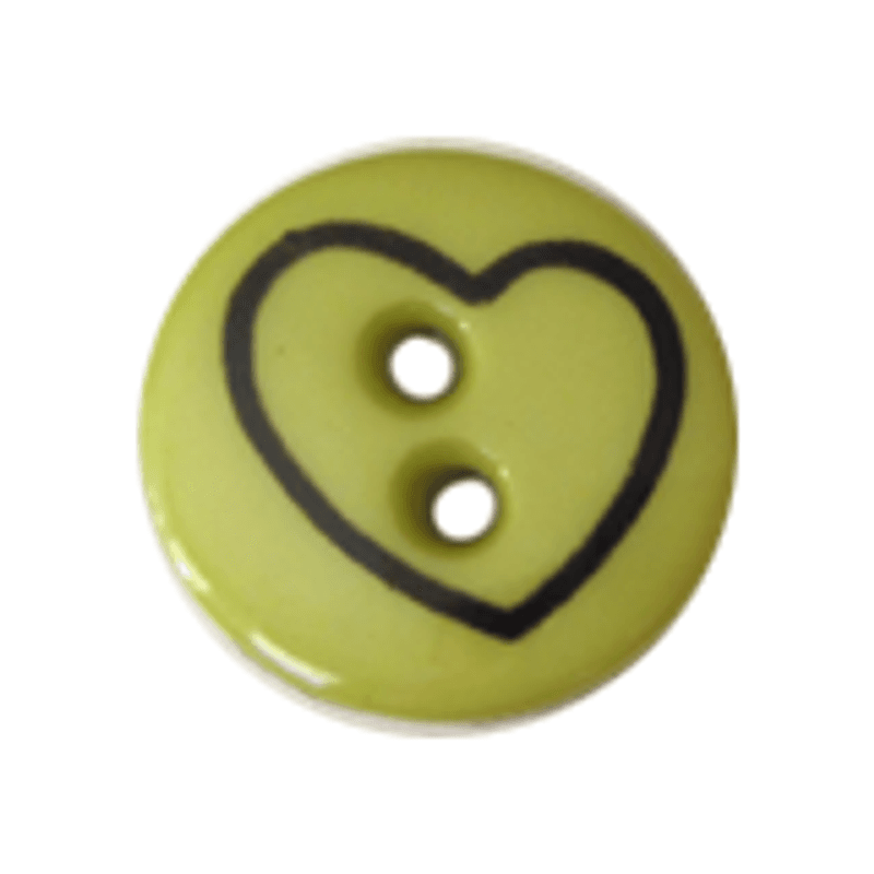 Barneknapp hjerte 13mm