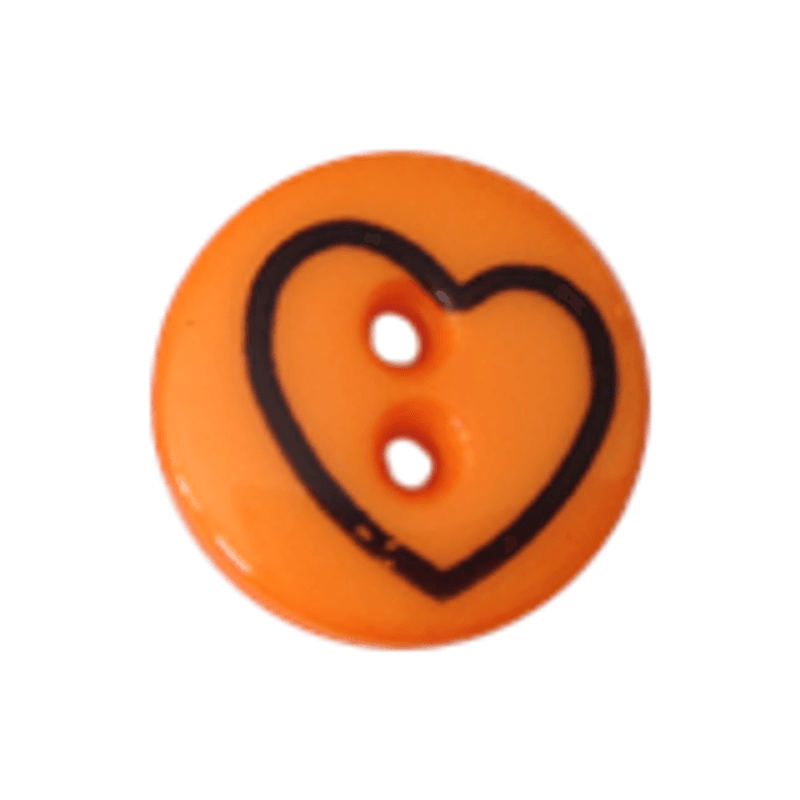 Barneknapp hjerte 13mm
