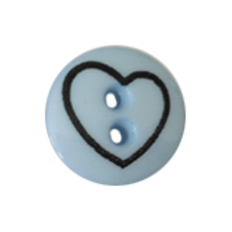 Barneknapp hjerte 13mm
