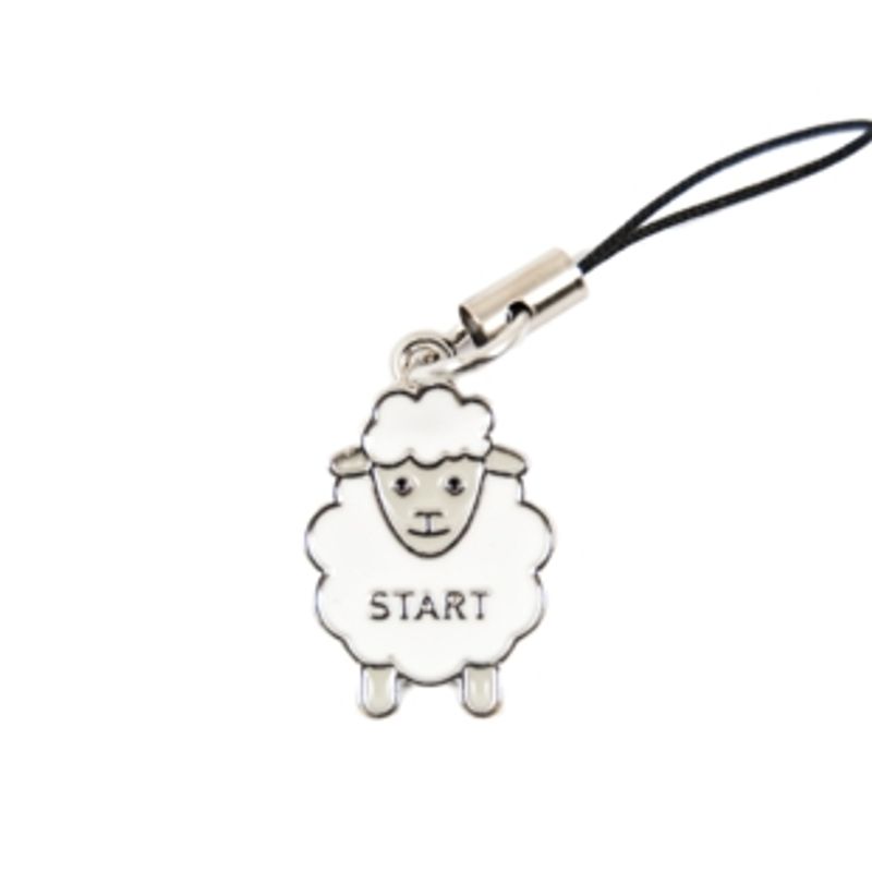 Maskemarkør hvit sau med tekst