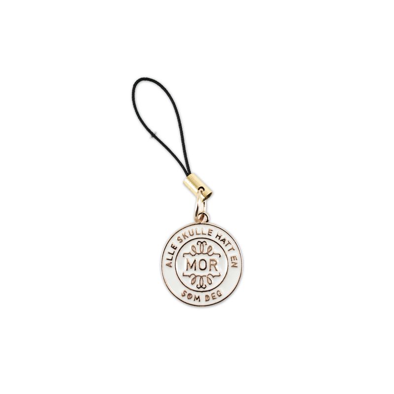 Maskemarkør Mor/Mamma hvit og gull