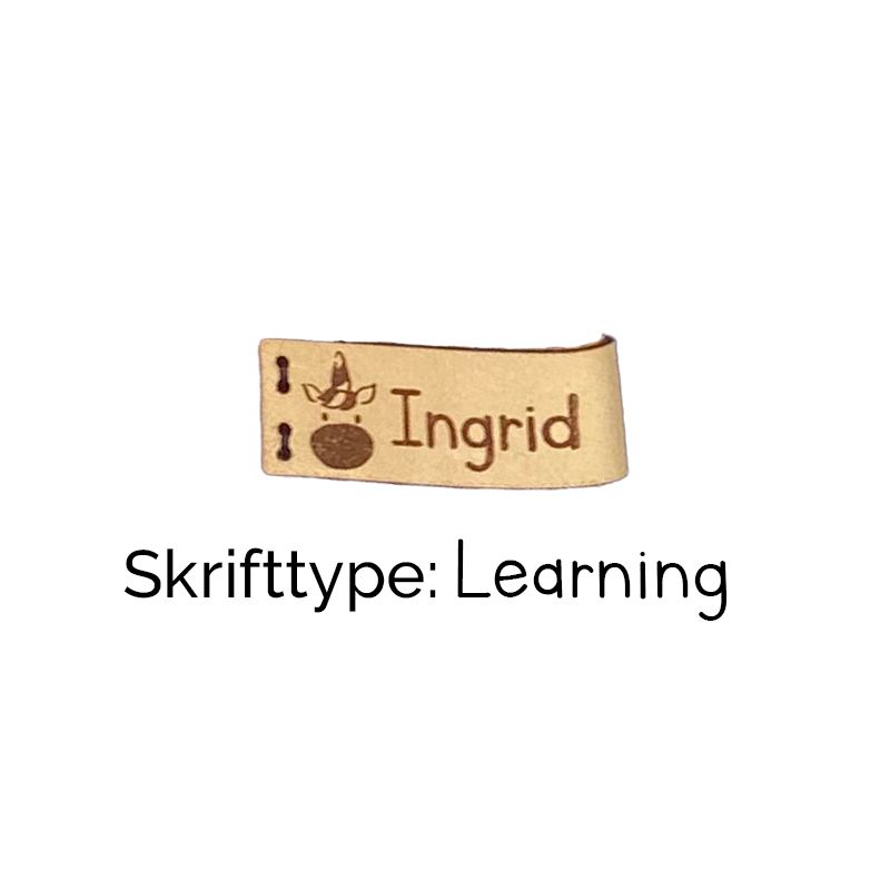 Skinnlapp med egen tekst - lang